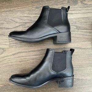 Cole Haan Black Leather Booties